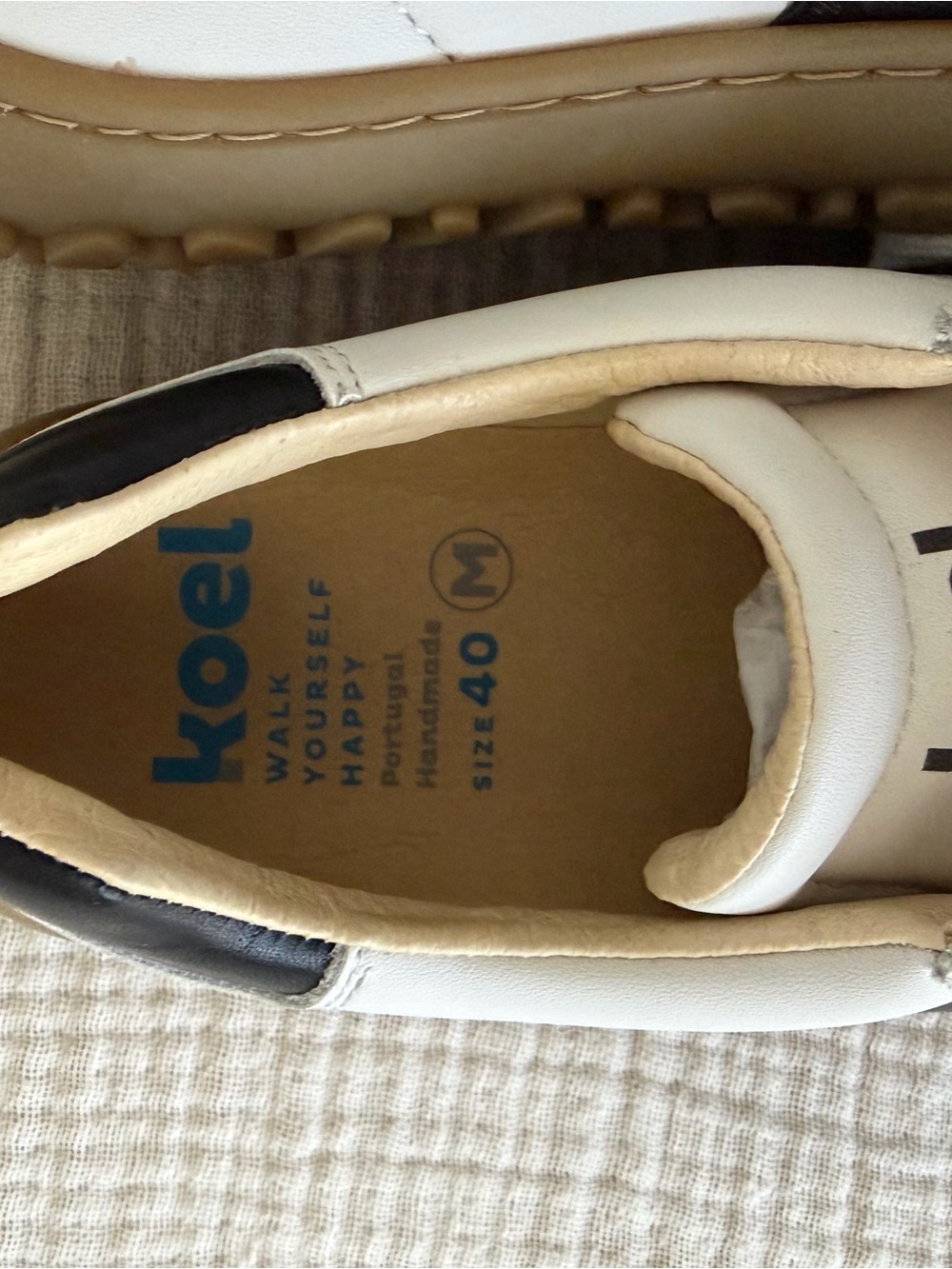 Koel White and Black Women's Casual Sneakers - Picture 4 of 4